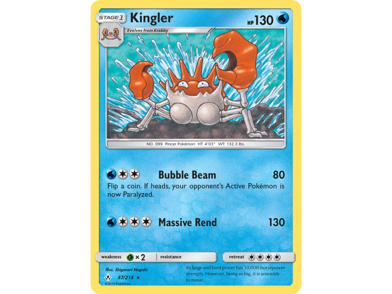 Kingler (Reverse Holo)