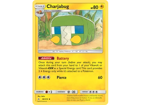 Charjabug (Reverse Holo)