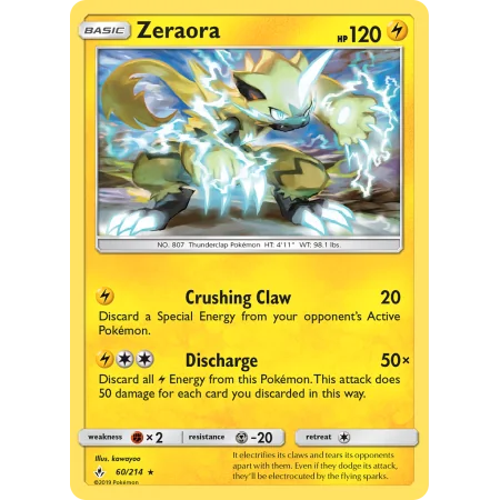 Zeraora (Reverse Holo)
