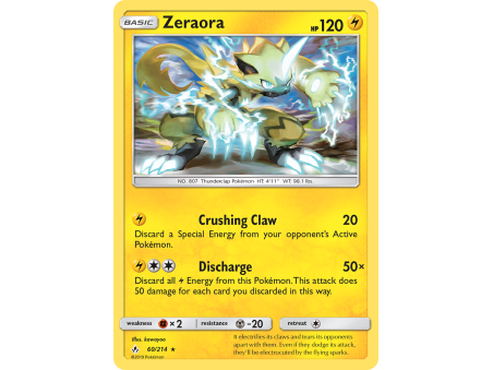 Zeraora (Reverse Holo)