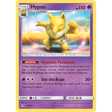 Hypno (Reverse Holo)