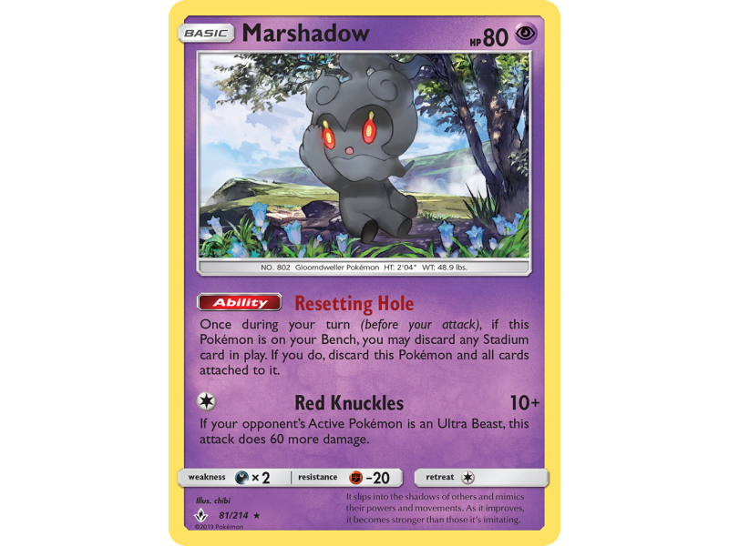 Marshadow (Reverse Holo)
