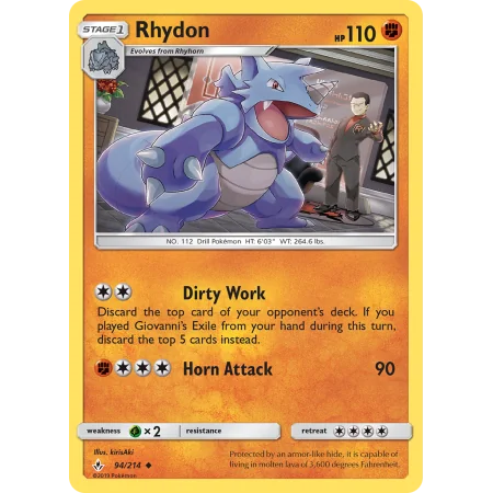 Rhydon (Reverse Holo)