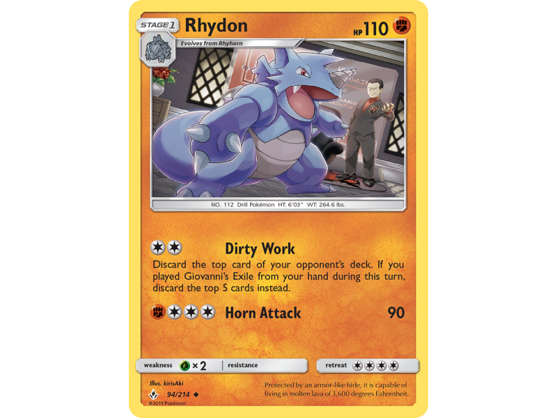 Rhydon (Reverse Holo)