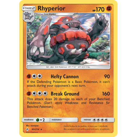 Rhyperior (Reverse Holo)