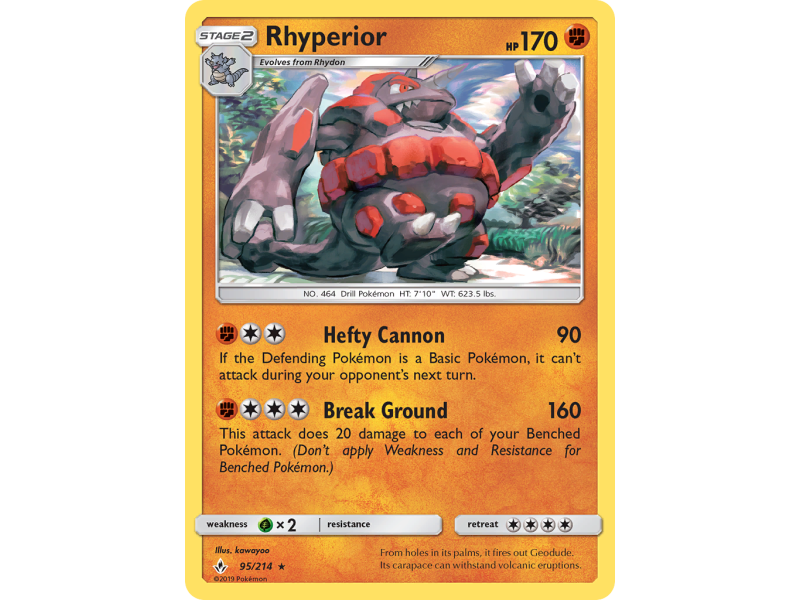 Rhyperior (Reverse Holo)