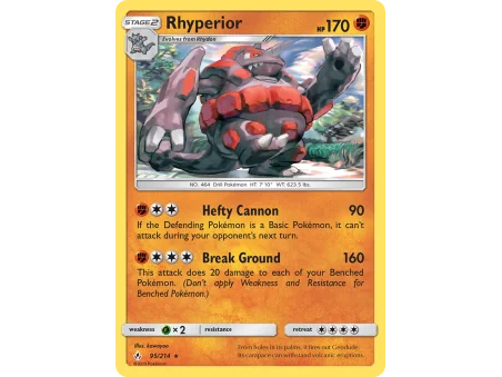 Rhyperior (Reverse Holo)