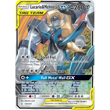 Lucario & Melmetal-GX (Holo)