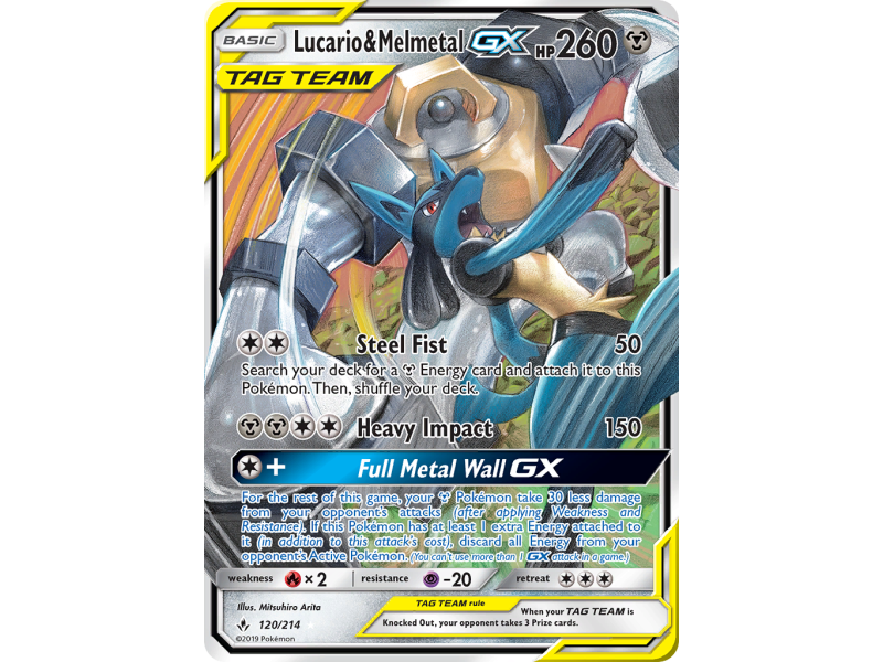 Lucario & Melmetal-GX (Holo)