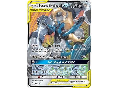 Lucario & Melmetal-GX (Holo)