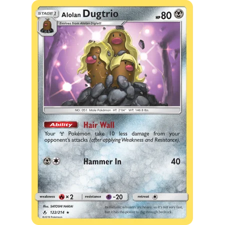 Alolan Dugtrio (Reverse Holo)