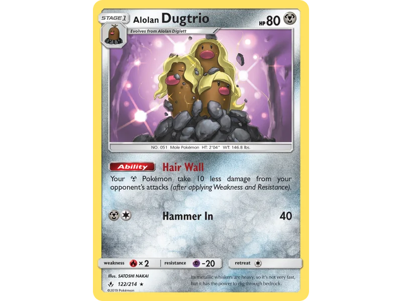 Alolan Dugtrio (Reverse Holo)