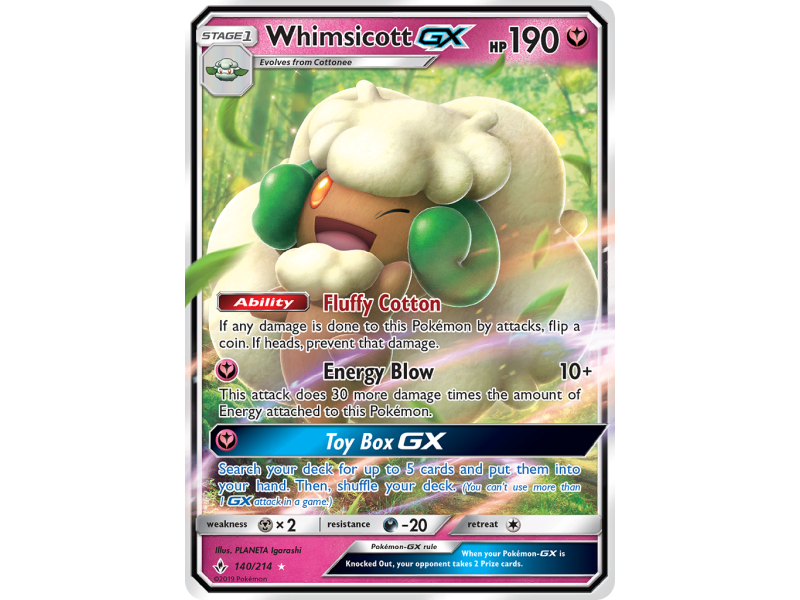 Whimsicott-GX (Holo)