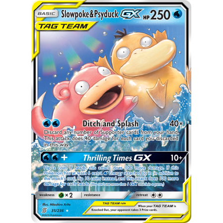 Slowpoke & Psyduck-GX (Holo)