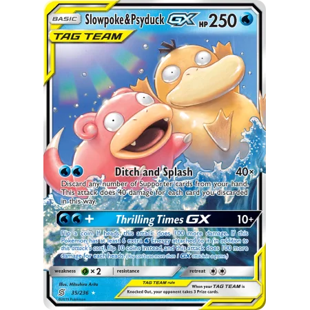 Slowpoke & Psyduck-GX (Holo)