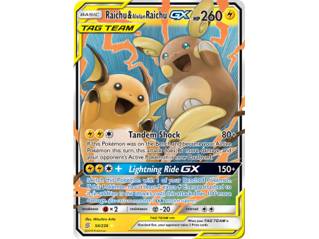 Raichu & Alolan Raichu-GX (Holo)