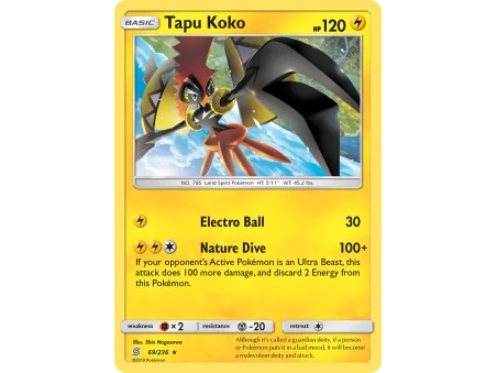 Tapu Koko (Reverse Holo)
