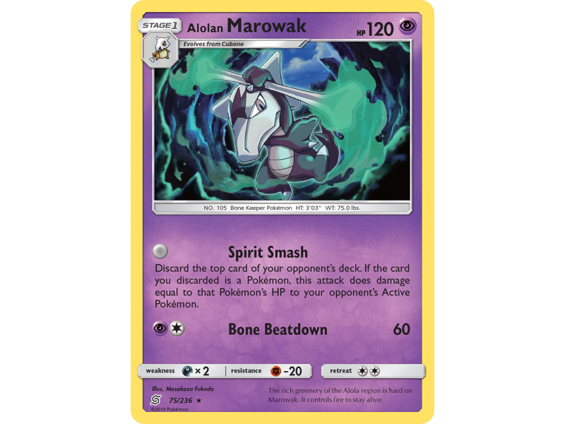 Alolan Marowak (Reverse Holo)