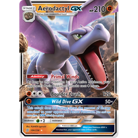 Aerodactyl-GX (Holo)