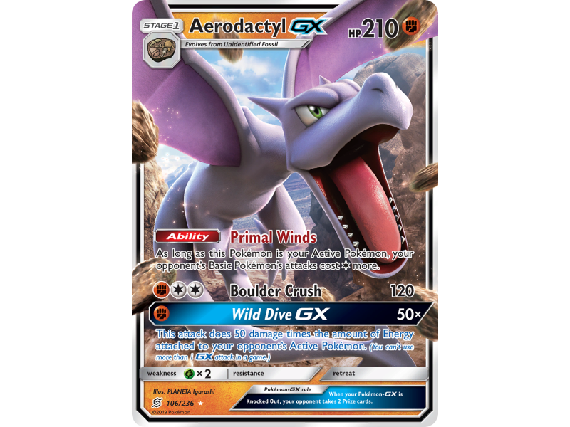 Aerodactyl-GX (Holo)