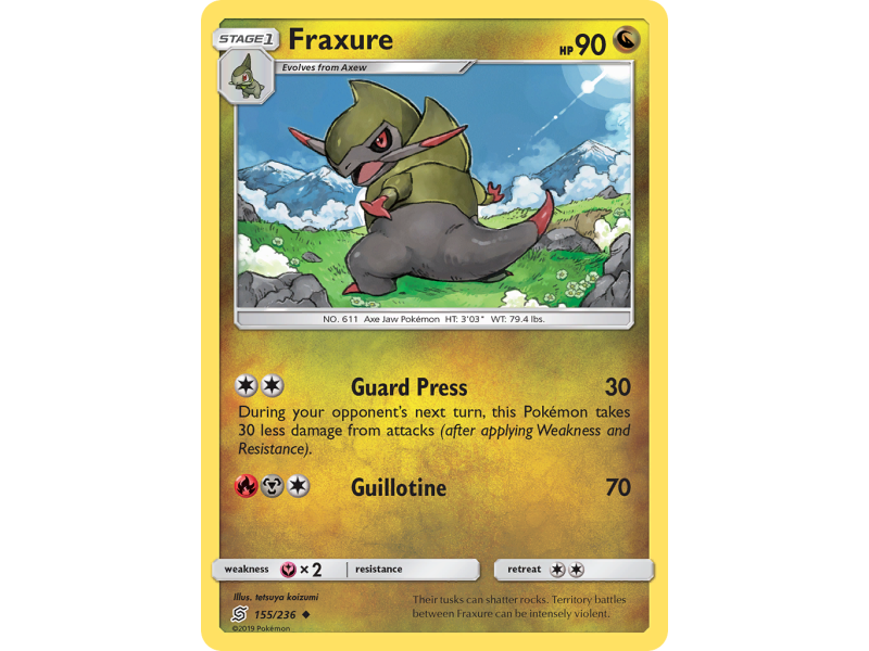Fraxure (Reverse Holo)