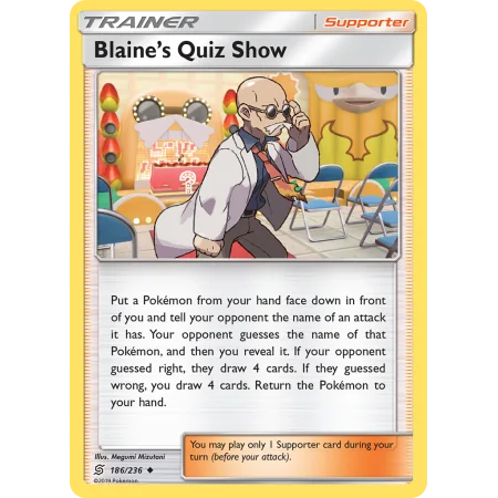 Blaine's Quiz Show (Reverse Holo)