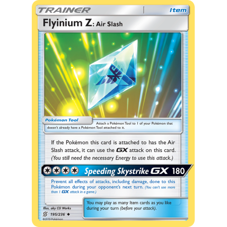 Flyinium Z: Air Slash (Reverse Holo)