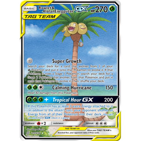Rowlet & Alolan Exeggutor-GX