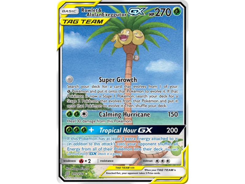 Rowlet & Alolan Exeggutor-GX