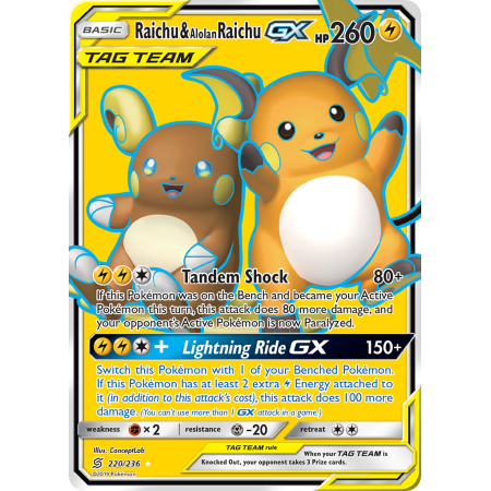 Raichu & Alolan Raichu-GX