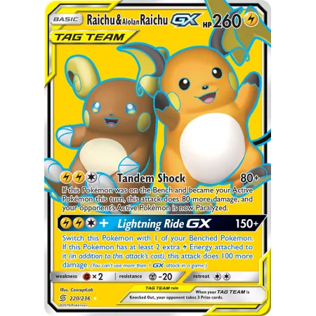 Raichu & Alolan Raichu-GX