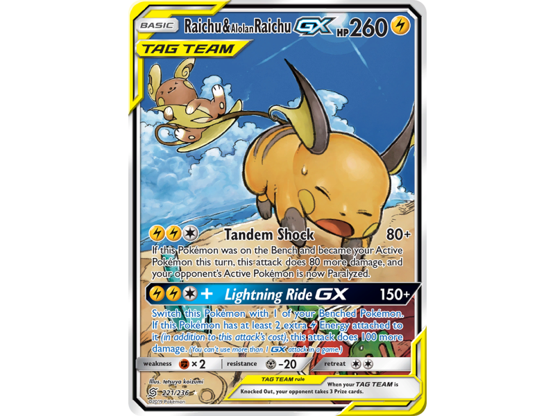 Raichu & Alolan Raichu-GX