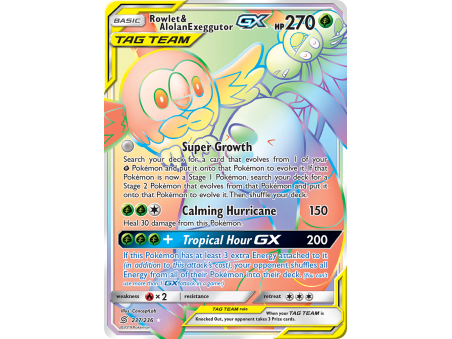 Rowlet & Alolan Exeggutor-GX