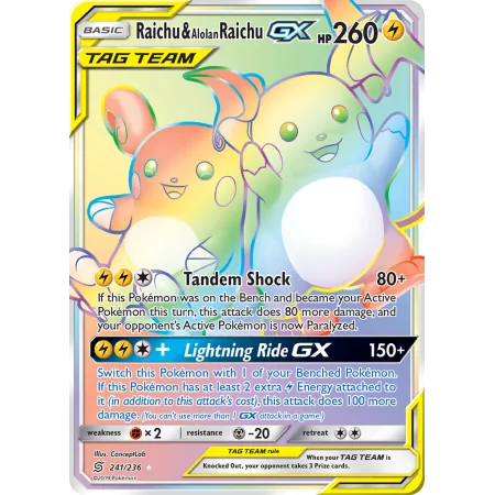 Raichu & Alolan Raichu-GX