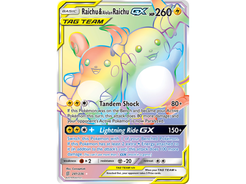 Raichu & Alolan Raichu-GX