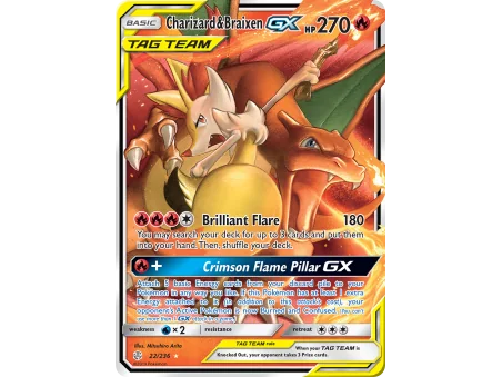 Charizard & Braixen-GX (Holo)