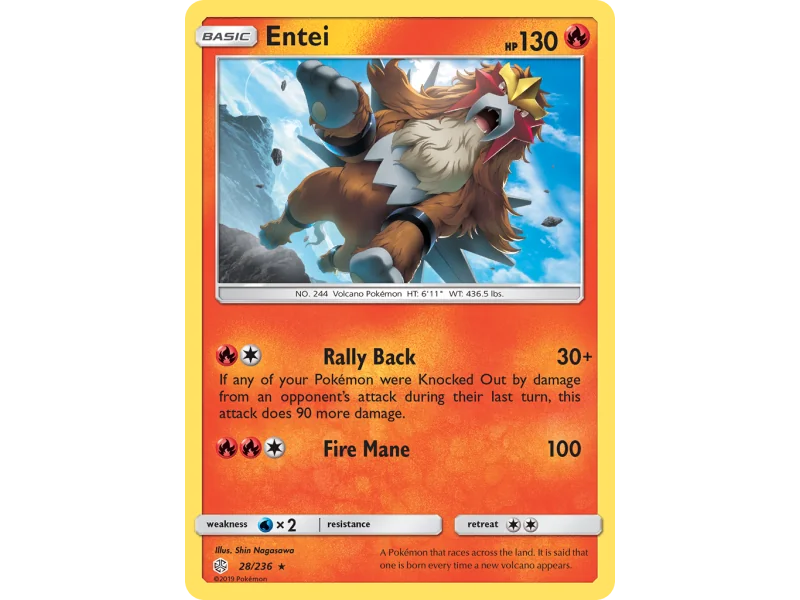 Entei (Reverse Holo)