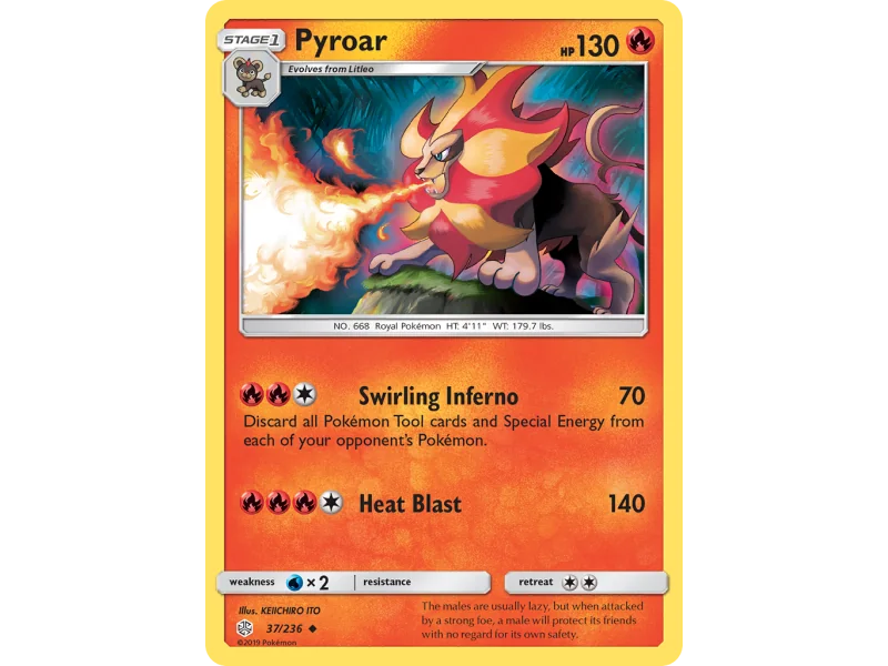 Pyroar (Reverse Holo)