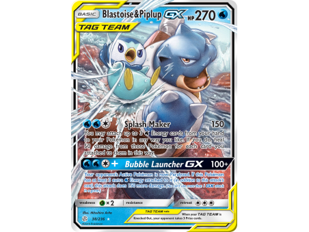 Blastoise & Piplup-GX (Holo)