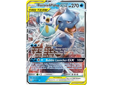 Blastoise & Piplup-GX (Holo)