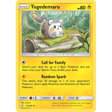 Togedemaru (Reverse Holo)