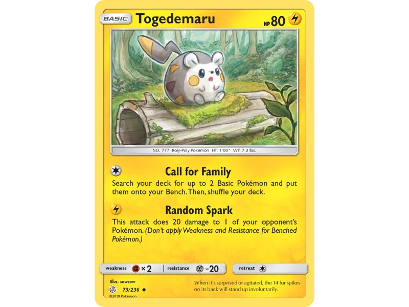 Togedemaru (Reverse Holo)