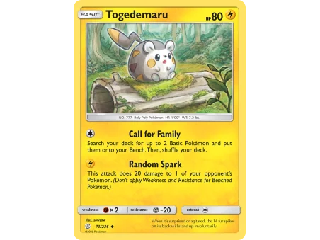 Togedemaru (Reverse Holo)