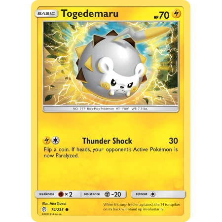 Togedemaru (Reverse Holo)