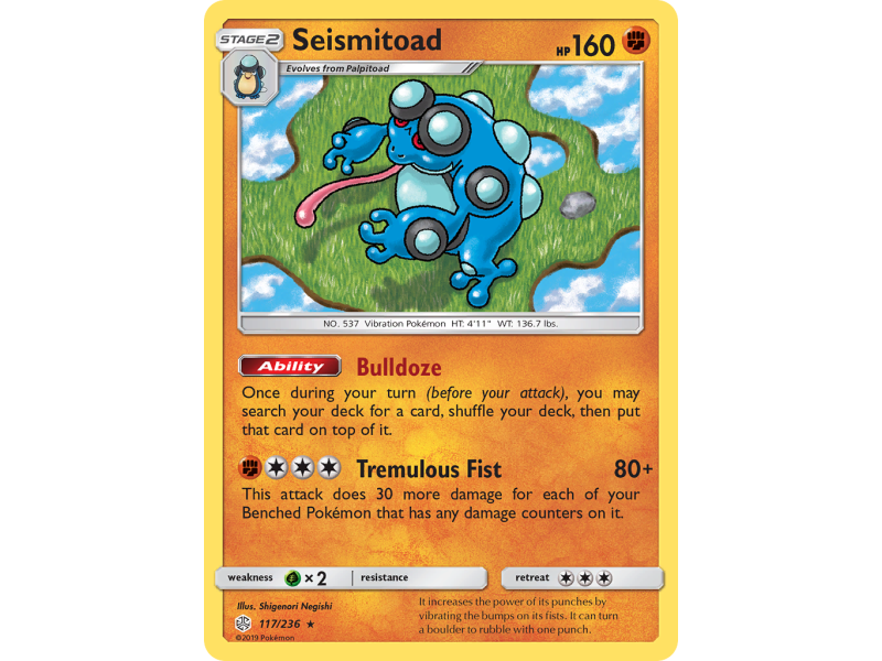 Seismitoad (Reverse Holo)
