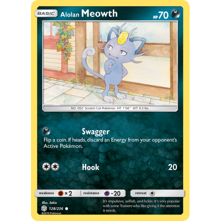 Alolan Meowth (Reverse Holo)