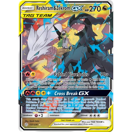 Reshiram & Zekrom-GX (Holo)