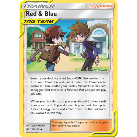 Red & Blue (Reverse Holo)