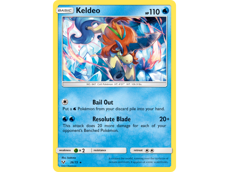 Keldeo (Reverse Holo)