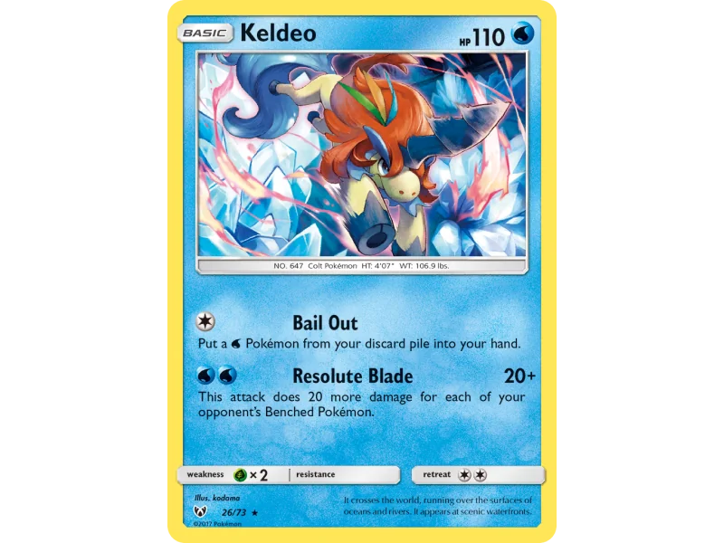 Keldeo (Reverse Holo)